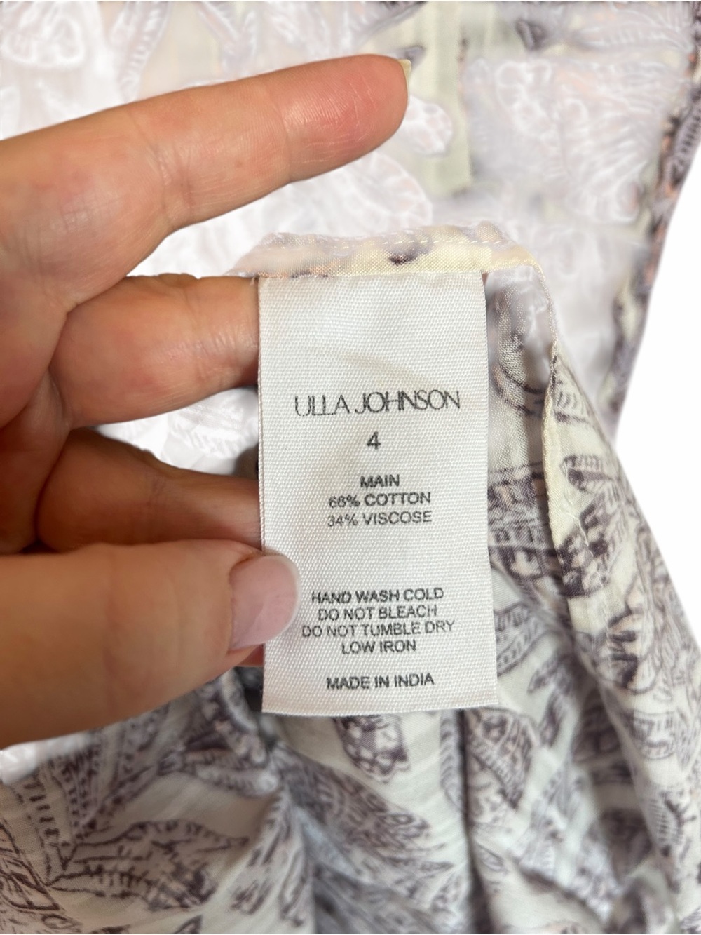 Ulla Johnson Aydin Print Tiered Cotton Sundress - Picture 8 of 9